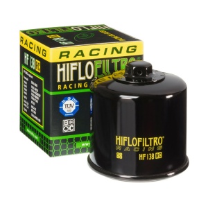 Filtru ulei racing HIFLO pentru motociclete, HF138RC - Aprilia RSV1000, Suzuki GSX250, GSF600, GSR600, GSX-R600