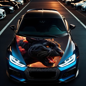 Folie Capota Auto "Hood Art" rezistenta la exterior, marime M (165 x 120cm) - Cod: AVX-CAPOTA-028M