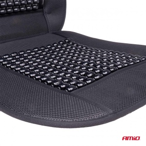 Husa scaun auto cu bile de masaj si suport lombar, dimensiuni 110 x 46 cm, culoare Neagra - Img 7