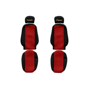 Huse pentru scaune Classic (roșu, material velours, serie CLASSIC)