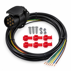 Instalație electrică universală cu priză cu 7 pini pentru carlige de remorcare