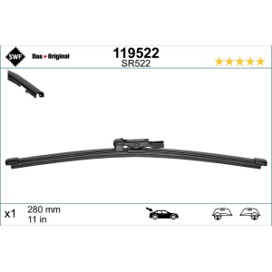 Lamela stergator spate SWF Wiper FB REAR LHD/RHD 280 mm