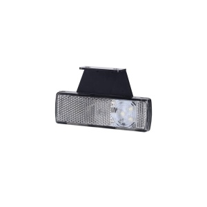 Lampă gabarit dreptunghiulară, Horpol, marcaj lateral, LED-uri albe, partea dreaptă, 12/24V