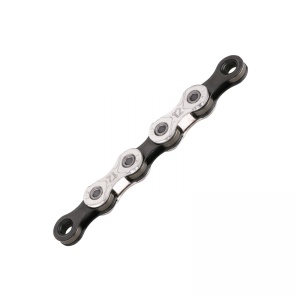 Lant Bicicleta Kmc X12 - 1/2 x 11/128 Inch, 12 Viteze, Argintiu-Negru