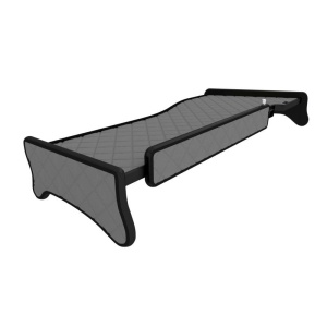 Masa bord, F-CORE, cu led si sertar, model lung, pentru MERCEDES ACTROS MP2 / MP3, 2002+, Gri