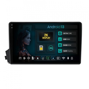 Navigatie 2K HUB64 Ssangyong Actyon-Kyron (2005-2011),4GB RAM, Android 13, Octacore, Slot Sim 4G, DSP, GPS, Wi-FI, Carplay, Android Auto, USB, Bluetooth, Waze, Touchscreen, 9.5 Inch