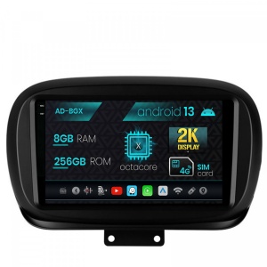 Navigatie Fiat 500X (2014-2020), Android 13, X-Octacore , 8GB RAM , 256GB ROM, 9.5 Inch - AD-BGX9008,AD-BGRKIT362