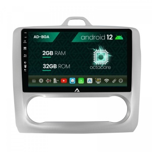 Navigatie Ford Focus MK2 (2004-2011) Clima automata, Android 12, A-Octacore , 2GB RAM , 32GB ROM, 9 Inch - AD-BGA9002,AD-BGRKIT117