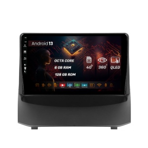Navigatie HUB64 Ford Fiesta (2009-2012), 6GB RAM, Android 13, Octacore, Slot Sim 4G, DSP, GPS, Wi-FI, Carplay, Android Auto, USB, Bluetooth, Waze, Touchscreen, 9 Inch - HUB64 - S6 Series