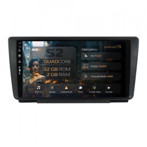 Navigatie HUB64 Skoda Octavia 2, 2GB RAM, Android 13, GPS, Wi-FI, Carplay, Android Auto, USB, Bluetooth, Radio, Waze, Touchscreen, 9 inch