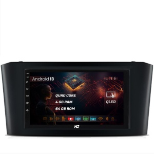 Navigatie HUB64 Toyota Avensis (2004-2008), 4GB RAM, Android 13, Quadcore, DSP, GPS, Wi-FI, Carplay, Android Auto, USB, Bluetooth, Waze, Touchscreen, 7 inch