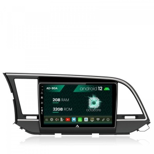 Navigatie Hyundai Elantra (2015-2018), Android 12, A-Octacore , 2GB RAM , 32GB ROM, 9 Inch - AD-BGA9002,AD-BGRKIT180
