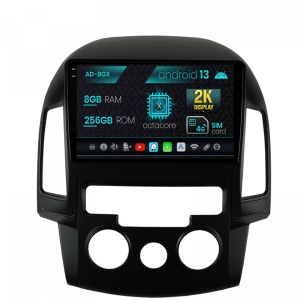 Navigatie Hyundai I30 (2007-2012), Clima manuala, Android 13, X-Octacore , 8GB RAM , 256GB ROM, 9.5 Inch - AD-BGX9008,AD-BGRKIT217
