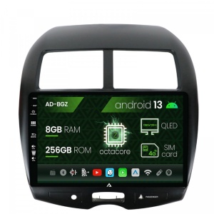 Navigatie Mitsubishi ASX (2010-2018), Android 13, Z-Octacore , 8GB RAM , 256GB ROM, 10.1 Inch - AD-BGZ10008,AD-BGRKIT267