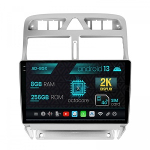 Navigatie Peugeot 307, Android 13, X-Octacore , 8GB RAM , 256GB ROM, 9.5 Inch - AD-BGX9008,AD-BGRKIT266S