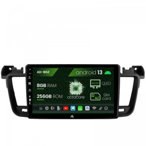 Navigatie Peugeot 508 (2010-2018), Android 13, Z-Octacore , 8GB RAM , 256GB ROM, 9 Inch - AD-BGZ9008,AD-BGRKIT264