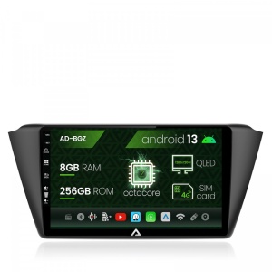 Navigatie Skoda Fabia (2015,), Android 13, Z-Octacore , 8GB RAM , 256GB ROM, 10.1 Inch - AD-BGZ10008,AD-BGRKIT039