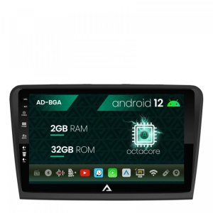 Navigatie Skoda Superb 2 (2008-2015), Android 12, A-Octacore , 2GB RAM , 32GB ROM, 10.1 Inch - AD-BGA10002,AD-BGRKIT043