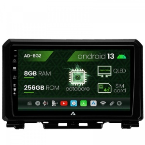 Navigatie Suzuki Jimny (2018-2022), Android 13, Z-Octacore , 8GB RAM , 256GB ROM, 9 Inch - AD-BGZ9008,AD-BGRKIT312