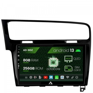 Navigatie Volkswagen GOLF 7, Android 13, Z-Octacore , 8GB RAM , 256GB ROM, 10.1 Inch - AD-BGZ10008,AD-BGRKIT023B