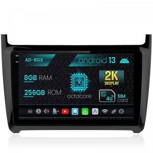 Navigatie Volkswagen Polo (2014,), Android 13, X-Octacore , 8GB RAM , 256GB ROM, 9.5 Inch - AD-BGX9008,AD-BGRKIT033