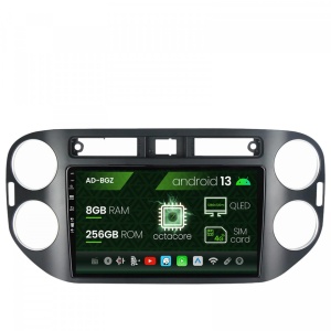 Navigatie Volkswagen Tiguan (2006-2016), Android 13, Z-Octacore , 8GB RAM , 256GB ROM, 9 Inch - AD-BGZ9008,AD-BGRKIT035B