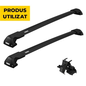 Second Hand - 8/10⭐ - Bare transversale Thule WingBar Edge Black dedicate pentru Land Rover Range Rover Sport 5-dr SUV 2014-2022 ,cu bare longitudinale integrate