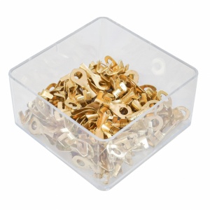 Set 100 Papuci Electrici Terminali Tip Inel Neizolati 4.2Mm