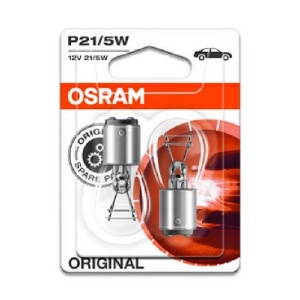 Set 2 Becuri 12V P21/5W Original Blister Osram