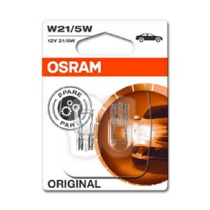 Set 2 Becuri 12V W21/5W Original Blister Osram