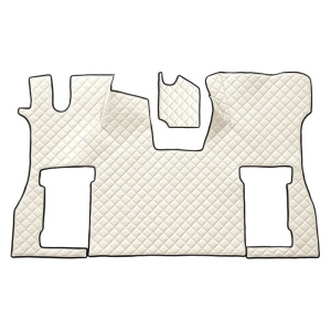 Set 2 covorase camion piele ecologica crem pentru SCANIA L,P,G,R,S 09.16- scaun pasager pneumatic