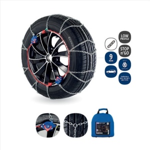 Set 2 lanturi antiderapante VERIGA STOP and GO 9-020, grosime lant 9 mm, R12-R13, geanta transport, pentru autoturisme