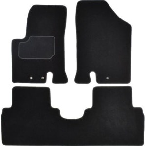 Set 3 covorase auto MAMMOOTH, Velur, pentru KIA VENGA 2010+ SALOON, Negru