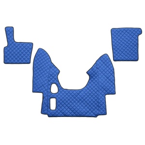Set 3 covorase camion F-Core, Piele-ECO, pentru DAF XF 95, transmisie manuala, 2002-2006, Albastru
