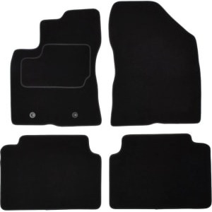 Set 4 covorase auto MAMMOOTH, Velur, pentru TOYOTA AVENSIS 2008-2018 SALOON, Negru