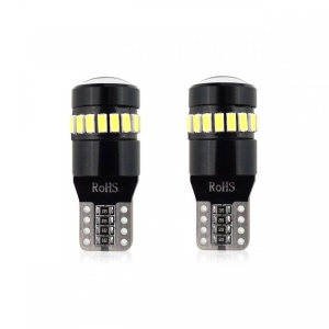 Set becuri auto cu LED CANBUS T10 W5W 19 SMD Alb 12V