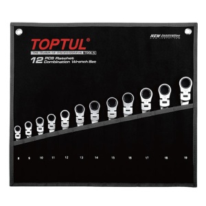Set chei combinate cu clichet articulate 8-19 mm