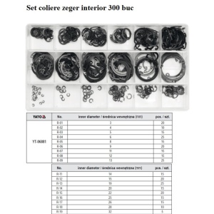 Set coliere zeger interior 300 buc