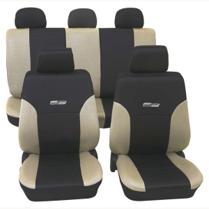 Set huse auto Petex, Wave, culoare negru/bej, 11piese - Img 1