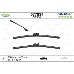Set lamela stergator Valeo Silencio FlatBlade OE 650/400 mm