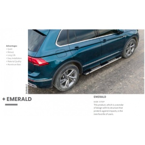 Set Praguri laterale Emerald 229 cm pentru SSANGYONG MUSSO GRAND (Q200) DOUBLE CAB 18- - Img 2