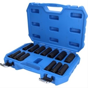 SET TUBULARE DE IMPACT 1/2 HEXAGONALE 10 - 24 MM LUNGI,13 PCS-BRILLIANT TOOLS