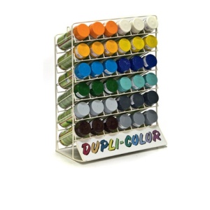 Stand Prezentare Echipat Cu 36 De Spray-Uri Vopsea Retus Auto Dupli-Color