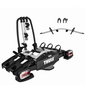 Suport biciclete Thule VeloCompact 927 cu prindere pe carligul de remorcare + adaptorul Thule 9261 pentru a 4-a bicicleta