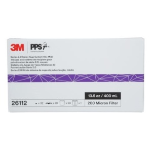 261123M PPS 2.0 MIDI(13.5OZ,400ML)KIT,200U 50 PUNGI SI 50 CAPACE-3M