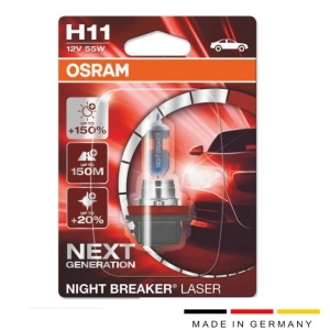 64211Nl-01B Blister 1 Bec H11 12V55W Night Breaker Laser Nextgen 150% Osram