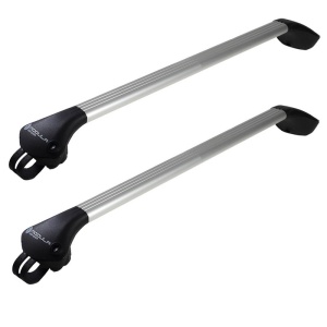 Bare transversale Modula Oval Bar Aperto gri, compatibile cu Suzuki Baleno 1998-2002 cu bare longitudinale