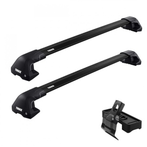 Bare transversale Thule WingBar Edge Clamp Black dedicate pentru Nissan Leaf (ZE1), 5 usi, model 2018+ cu plafon normal