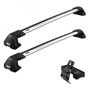 Bare transversale Thule WingBar Edge Clamp Silver dedicate pentru Nissan Cube, 5 usi, model 2008-2013 cu plafon normal