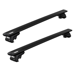 Bare transversale Thule WingBar Evo Raised Black dedicate pentru Dodge Caravan 1996-2005 cu bare longitudinale inaltate